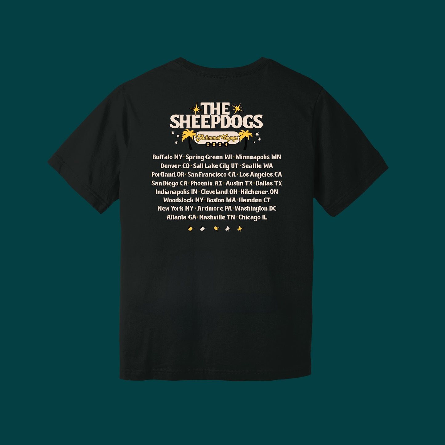Autumnal Voyage - Black Tour Tee - US