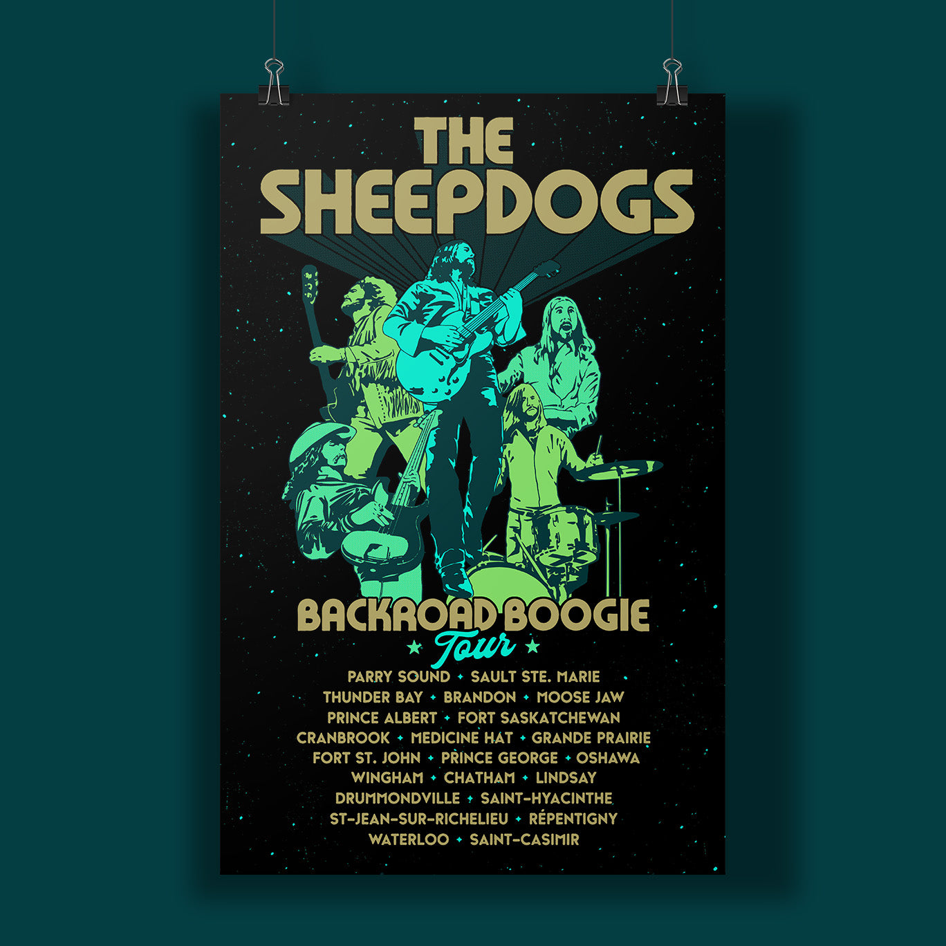 Backroad Boogie - Screen Printed Tour Poster
