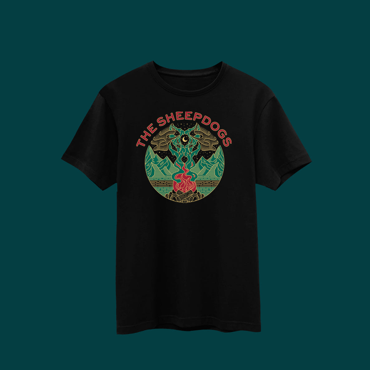 Wolf Campfire T-Shirt