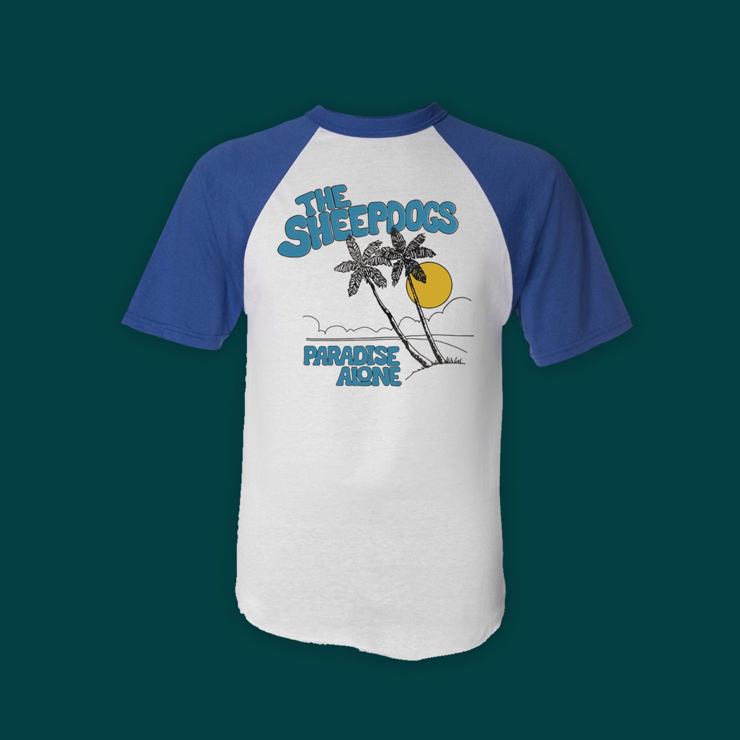 Paradise Alone - Raglan Baseball Tee