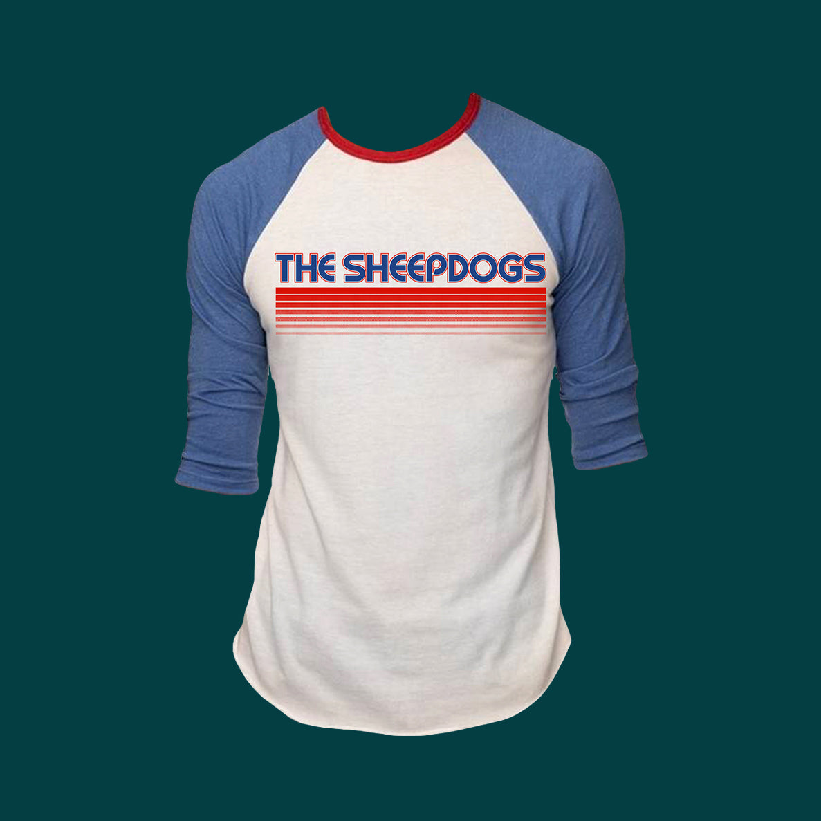 Raglan Shirt - Red white and Blue