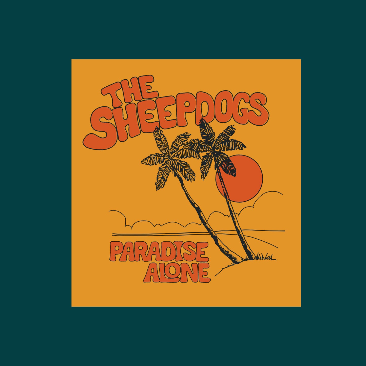 Paradise Alone - Yellow Sunset Tee