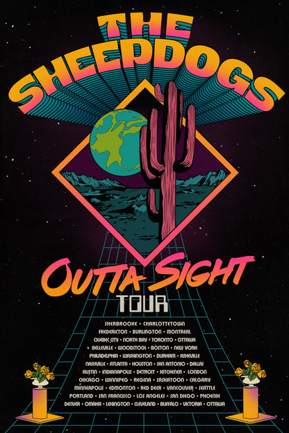 Outta Sight - Screen Printed Tour Poster
