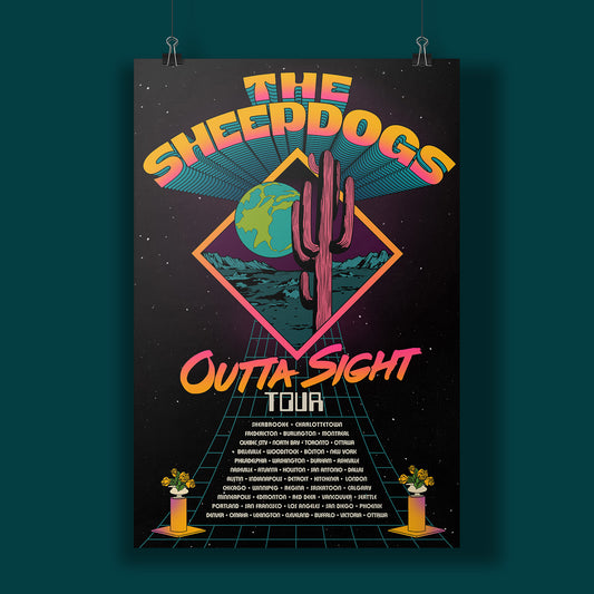 Outta Sight - Screen Printed Tour Poster